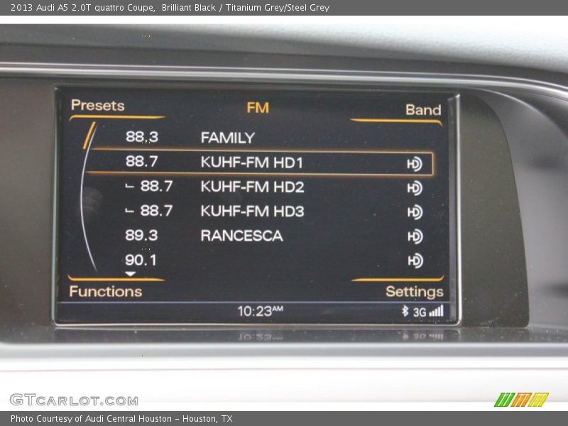 Brilliant Black / Titanium Grey/Steel Grey 2013 Audi A5 2.0T quattro Coupe