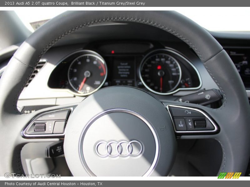 Brilliant Black / Titanium Grey/Steel Grey 2013 Audi A5 2.0T quattro Coupe