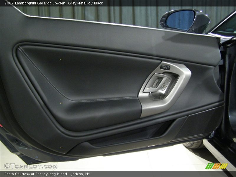 2007 Lamborghini Gallardo Spyder, Grey Metallic / Black, Interior Door Panel - 2007 Lamborghini Gallardo Spyder