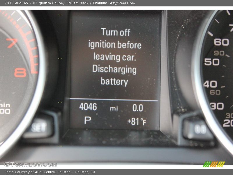 Brilliant Black / Titanium Grey/Steel Grey 2013 Audi A5 2.0T quattro Coupe