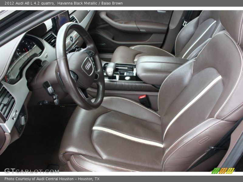 Havanna Black Metallic / Balao Brown 2012 Audi A8 L 4.2 quattro