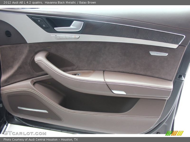 Havanna Black Metallic / Balao Brown 2012 Audi A8 L 4.2 quattro