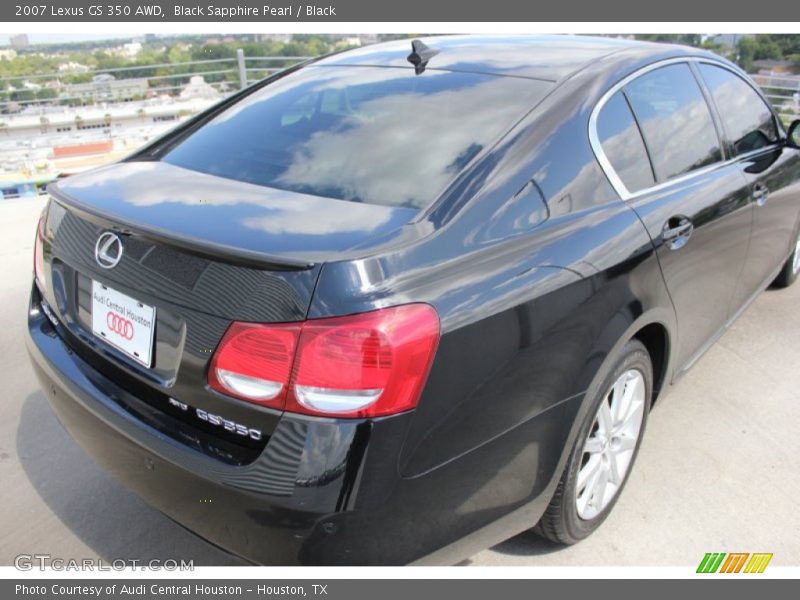 Black Sapphire Pearl / Black 2007 Lexus GS 350 AWD