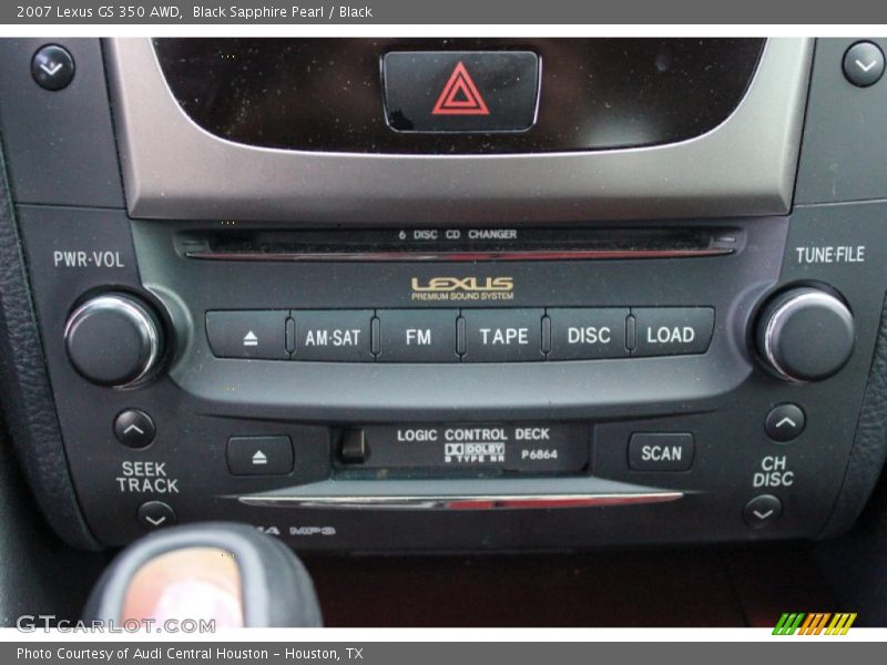 Black Sapphire Pearl / Black 2007 Lexus GS 350 AWD