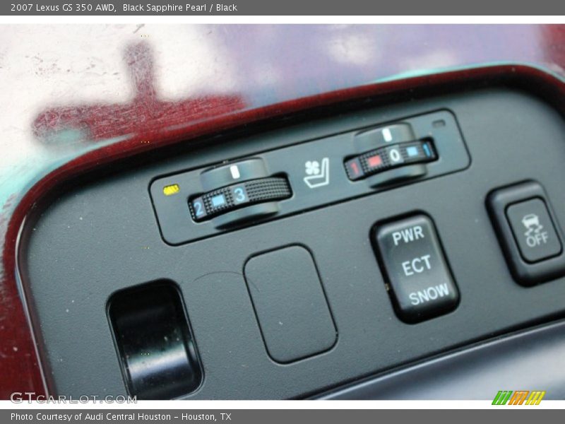 Black Sapphire Pearl / Black 2007 Lexus GS 350 AWD