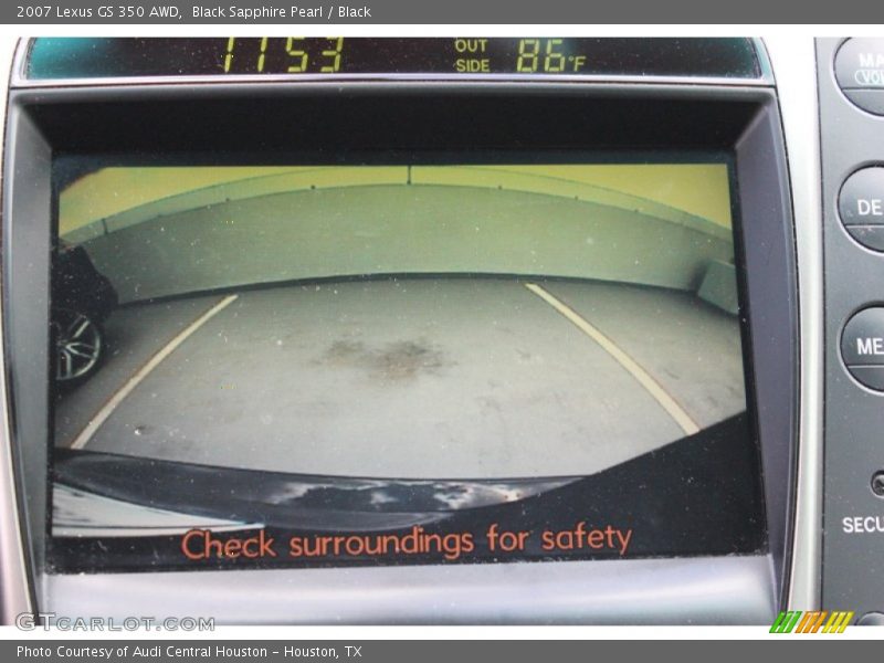 Black Sapphire Pearl / Black 2007 Lexus GS 350 AWD