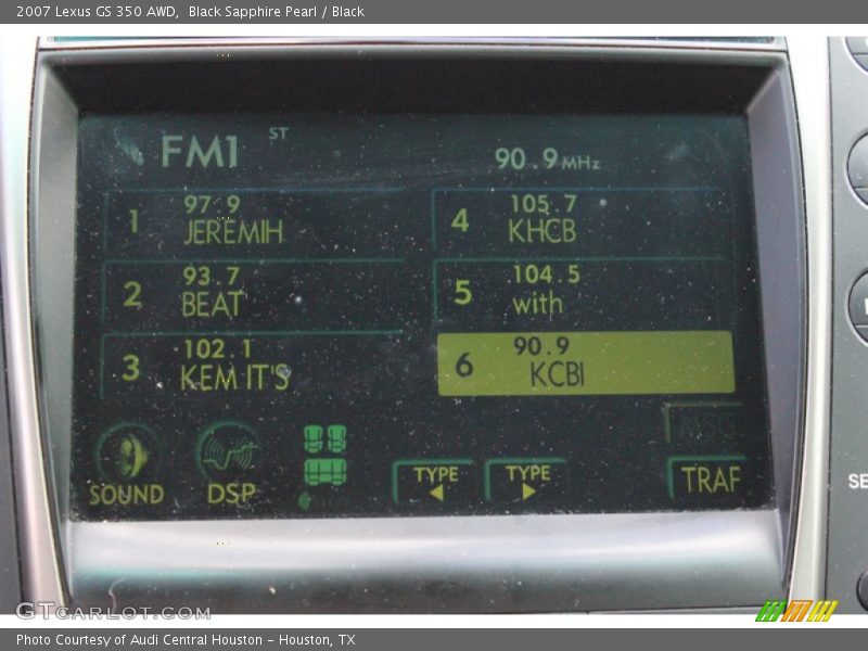Black Sapphire Pearl / Black 2007 Lexus GS 350 AWD