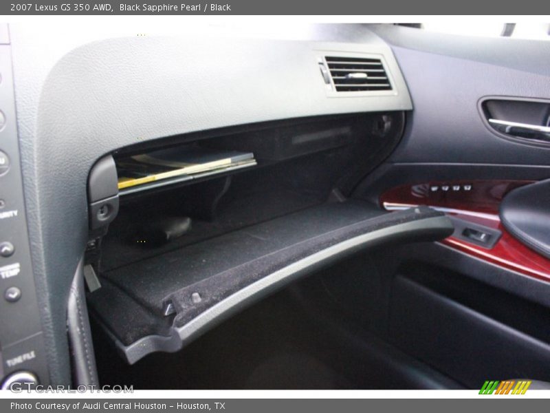Black Sapphire Pearl / Black 2007 Lexus GS 350 AWD