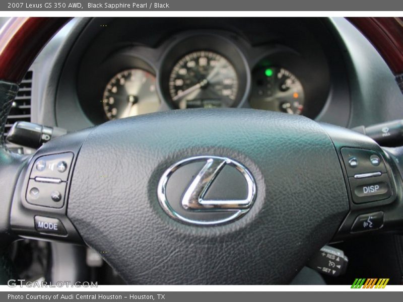 Black Sapphire Pearl / Black 2007 Lexus GS 350 AWD