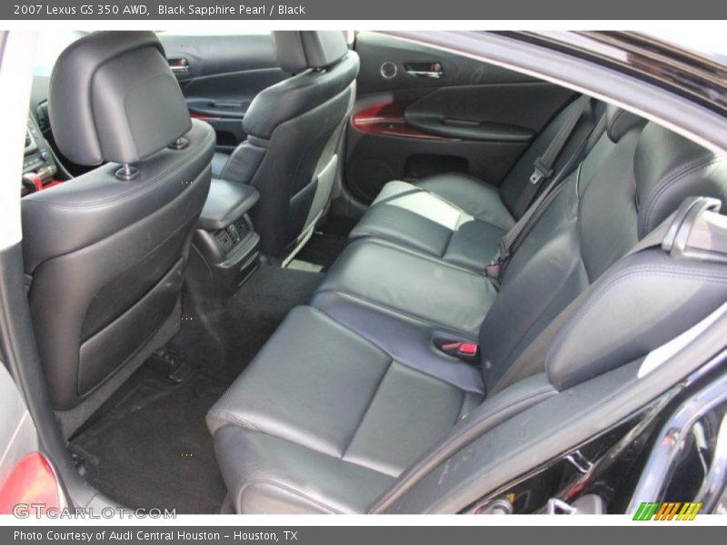 Black Sapphire Pearl / Black 2007 Lexus GS 350 AWD