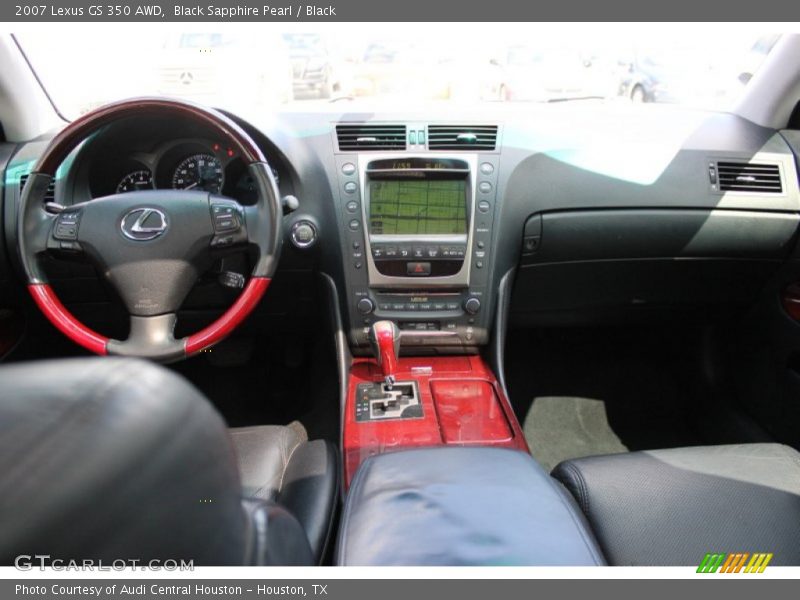Black Sapphire Pearl / Black 2007 Lexus GS 350 AWD