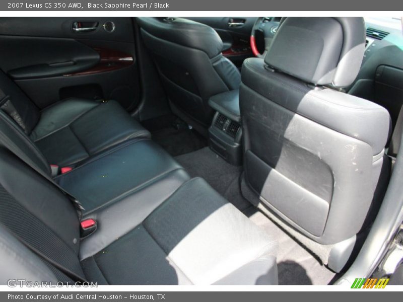 Black Sapphire Pearl / Black 2007 Lexus GS 350 AWD