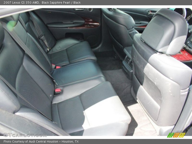 Black Sapphire Pearl / Black 2007 Lexus GS 350 AWD
