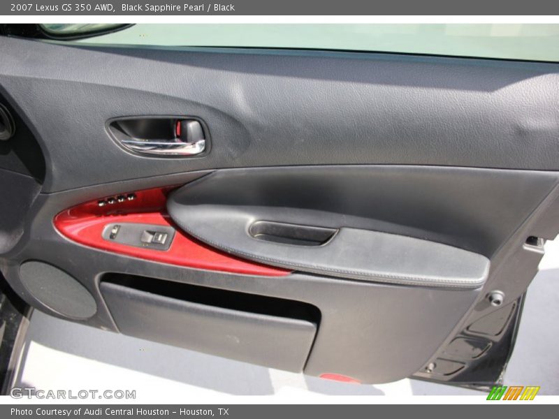 Black Sapphire Pearl / Black 2007 Lexus GS 350 AWD