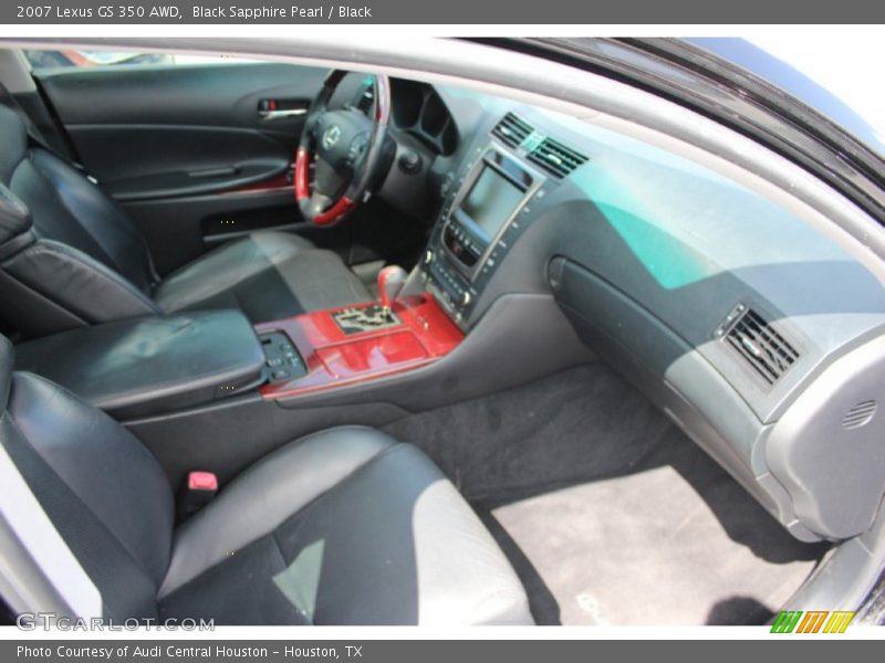Black Sapphire Pearl / Black 2007 Lexus GS 350 AWD