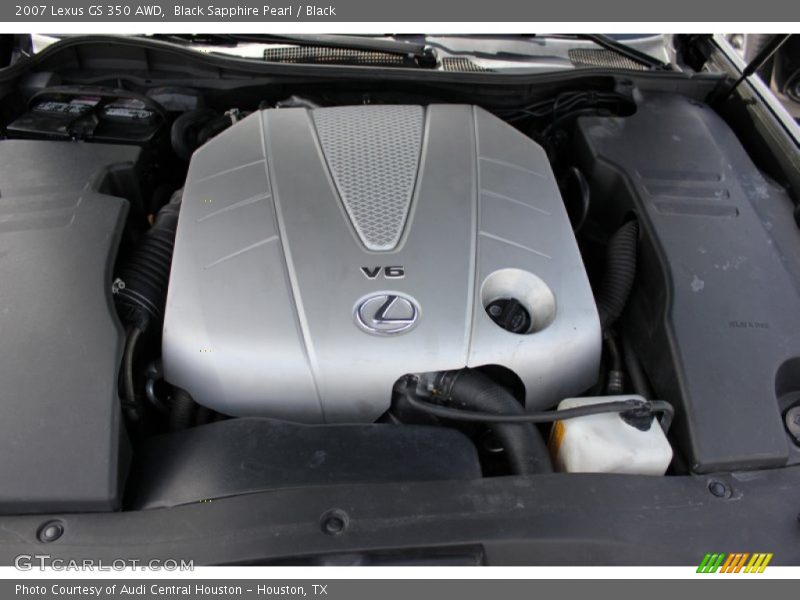 Black Sapphire Pearl / Black 2007 Lexus GS 350 AWD