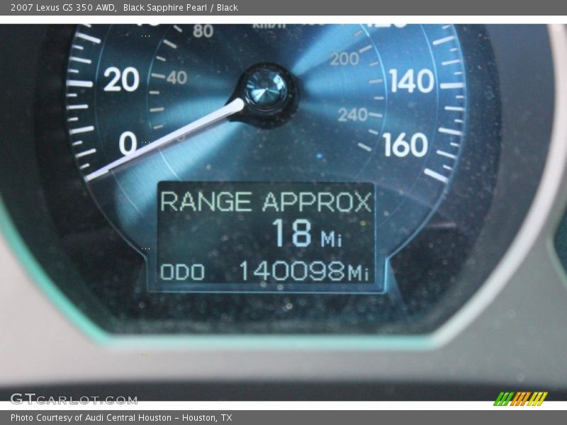 Black Sapphire Pearl / Black 2007 Lexus GS 350 AWD