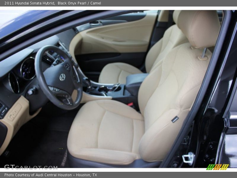 Black Onyx Pearl / Camel 2011 Hyundai Sonata Hybrid