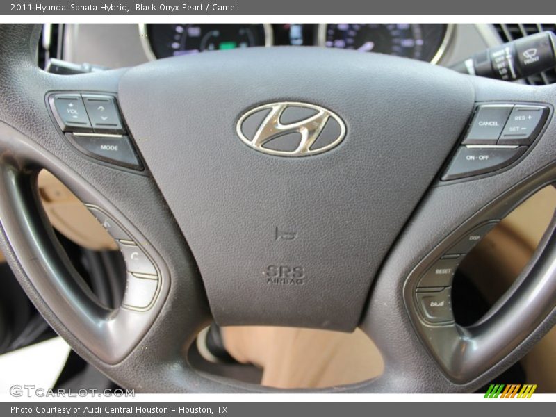 Black Onyx Pearl / Camel 2011 Hyundai Sonata Hybrid