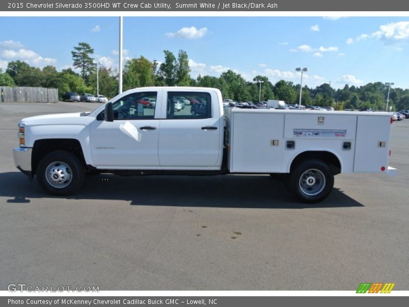 Summit White / Jet Black/Dark Ash 2015 Chevrolet Silverado 3500HD WT Crew Cab Utility
