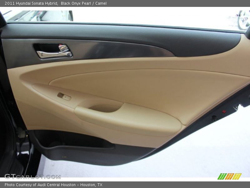 Black Onyx Pearl / Camel 2011 Hyundai Sonata Hybrid