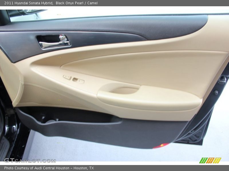 Black Onyx Pearl / Camel 2011 Hyundai Sonata Hybrid