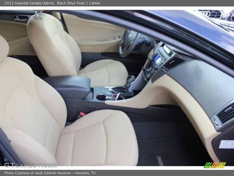 Black Onyx Pearl / Camel 2011 Hyundai Sonata Hybrid