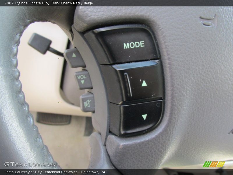 Dark Cherry Red / Beige 2007 Hyundai Sonata GLS