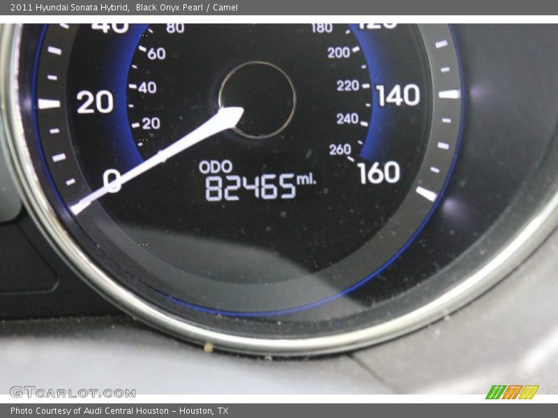 Black Onyx Pearl / Camel 2011 Hyundai Sonata Hybrid