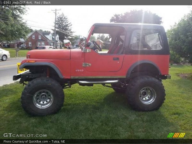 Red / Black 1983 Jeep CJ 7 4x4