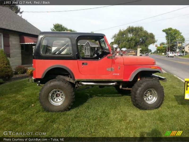 Red / Black 1983 Jeep CJ 7 4x4