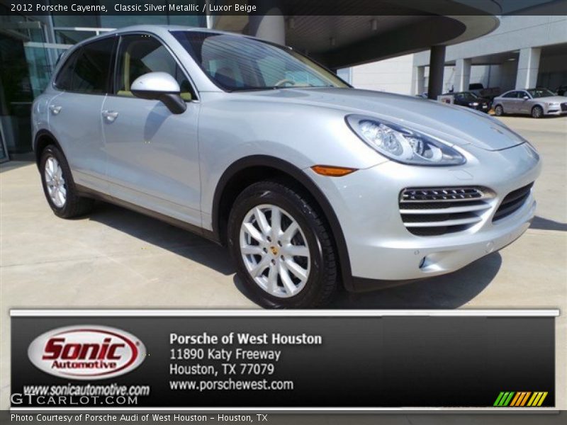 Classic Silver Metallic / Luxor Beige 2012 Porsche Cayenne