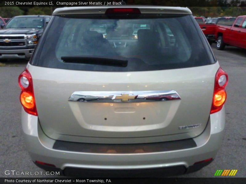 Champagne Silver Metallic / Jet Black 2015 Chevrolet Equinox LS