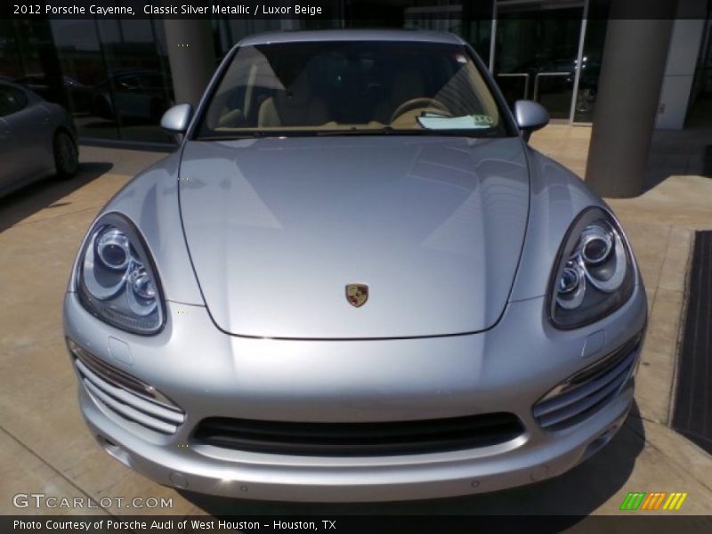 Classic Silver Metallic / Luxor Beige 2012 Porsche Cayenne