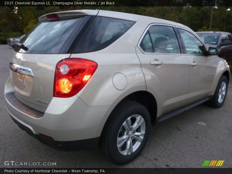 Champagne Silver Metallic / Jet Black 2015 Chevrolet Equinox LS