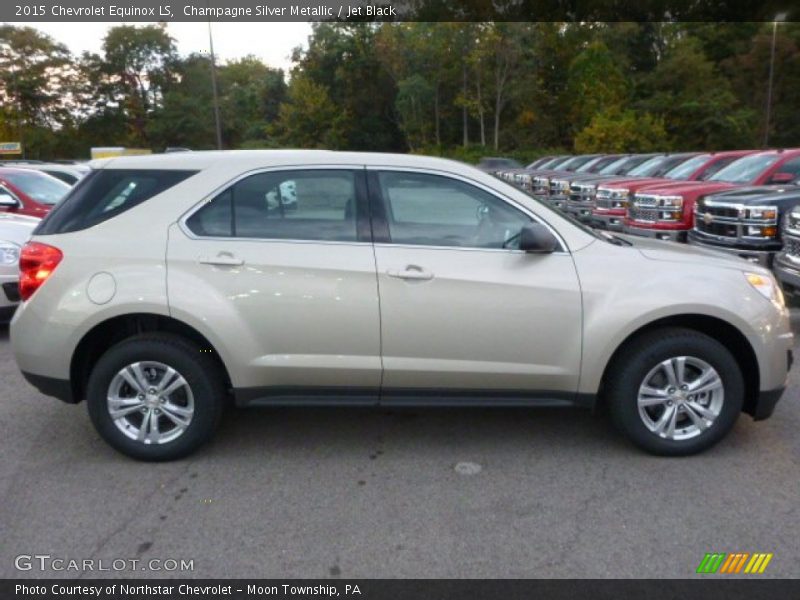 Champagne Silver Metallic / Jet Black 2015 Chevrolet Equinox LS
