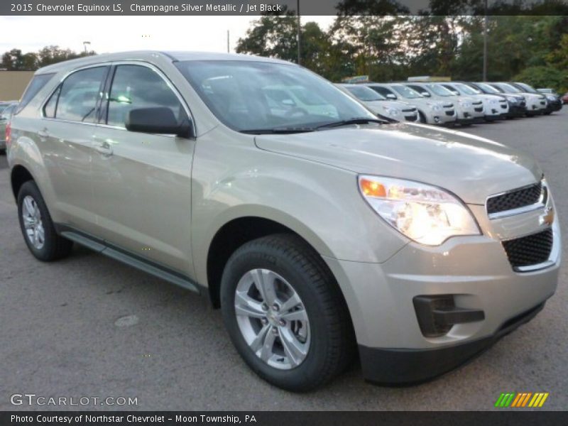 Champagne Silver Metallic / Jet Black 2015 Chevrolet Equinox LS