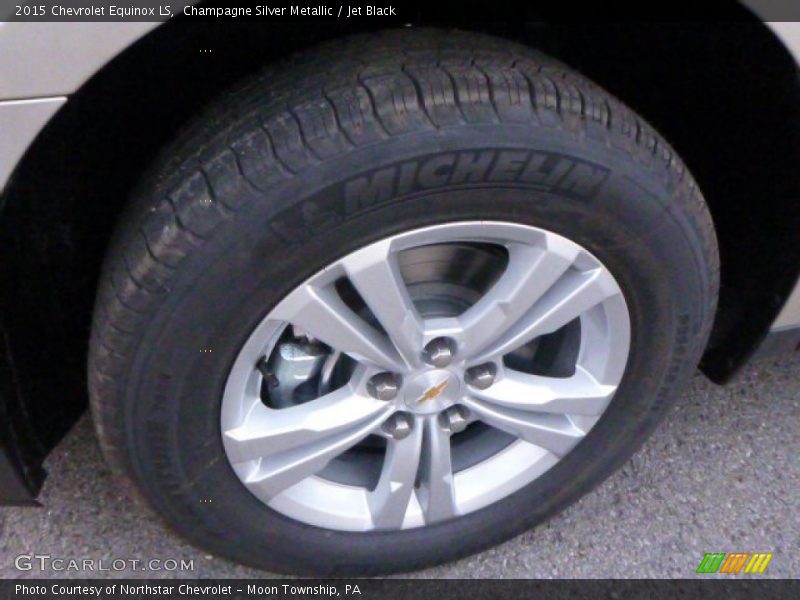 Champagne Silver Metallic / Jet Black 2015 Chevrolet Equinox LS