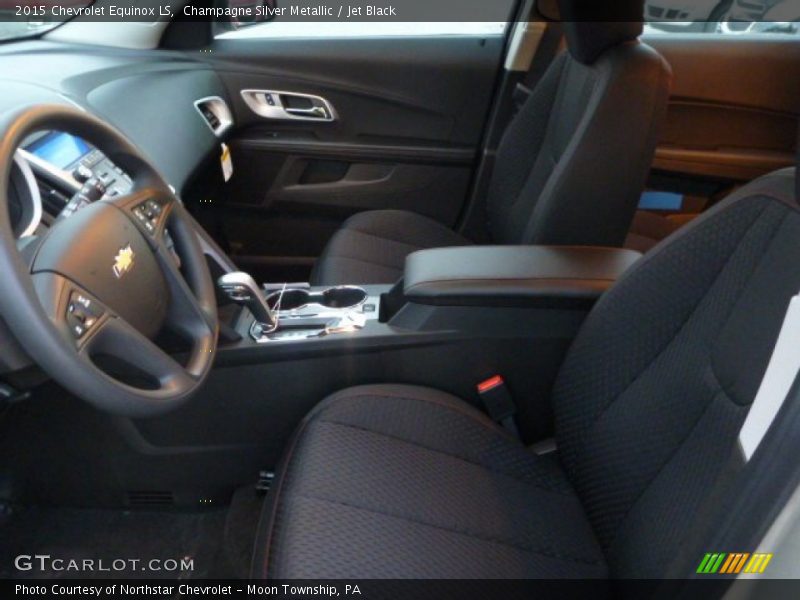 Champagne Silver Metallic / Jet Black 2015 Chevrolet Equinox LS