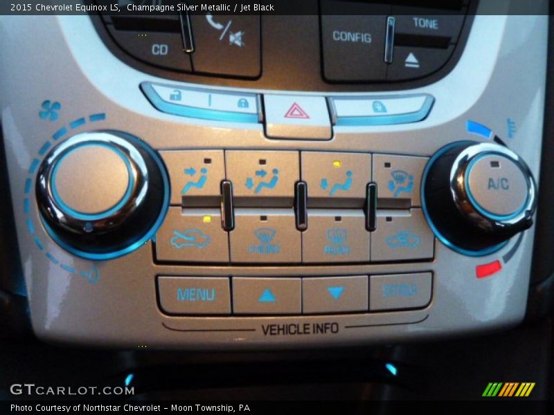 Champagne Silver Metallic / Jet Black 2015 Chevrolet Equinox LS