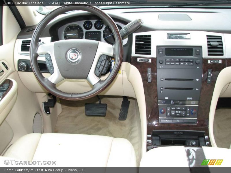White Diamond / Cocoa/Light Cashmere 2007 Cadillac Escalade ESV AWD
