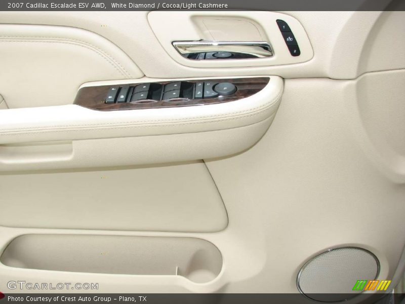 White Diamond / Cocoa/Light Cashmere 2007 Cadillac Escalade ESV AWD