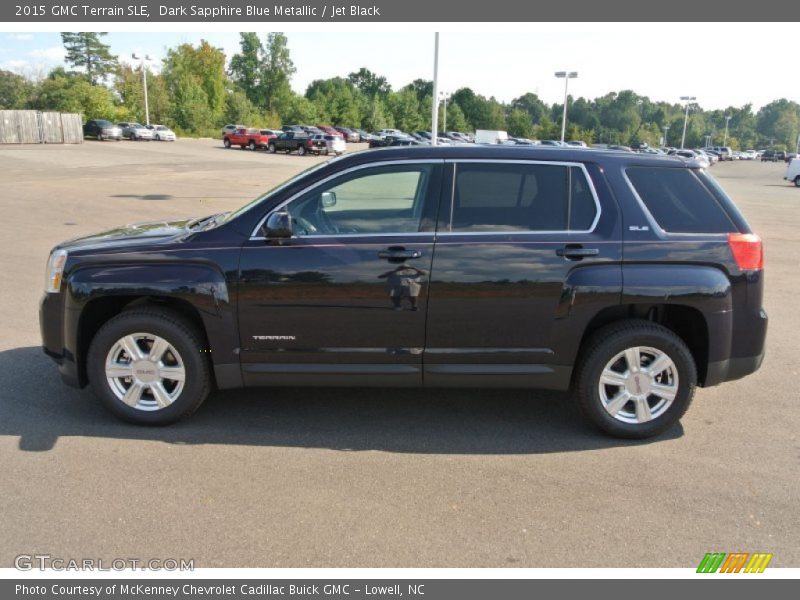 Dark Sapphire Blue Metallic / Jet Black 2015 GMC Terrain SLE