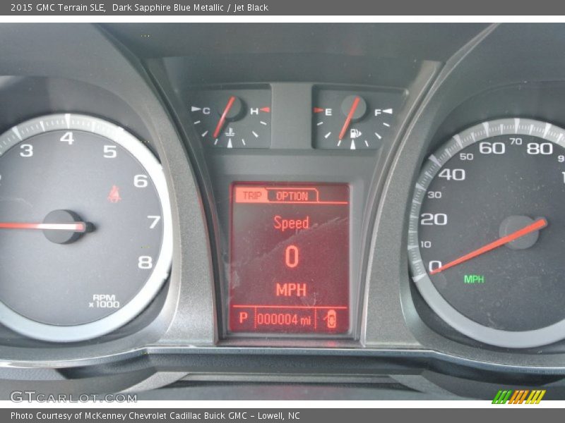 Dark Sapphire Blue Metallic / Jet Black 2015 GMC Terrain SLE