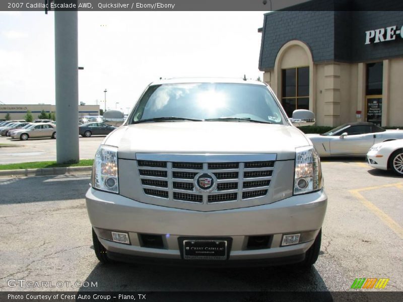 Quicksilver / Ebony/Ebony 2007 Cadillac Escalade AWD