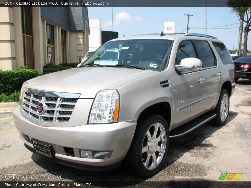 Quicksilver / Ebony/Ebony 2007 Cadillac Escalade AWD