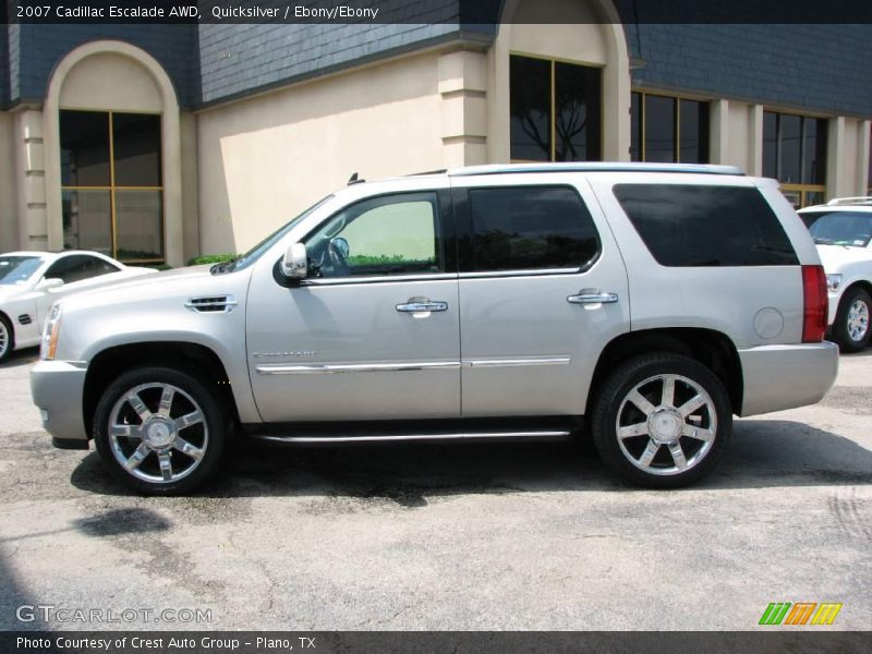 Quicksilver / Ebony/Ebony 2007 Cadillac Escalade AWD