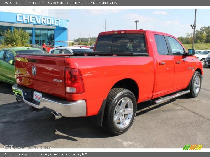 Flame Red / Dark Slate Gray 2010 Dodge Ram 1500 SLT Quad Cab 4x4