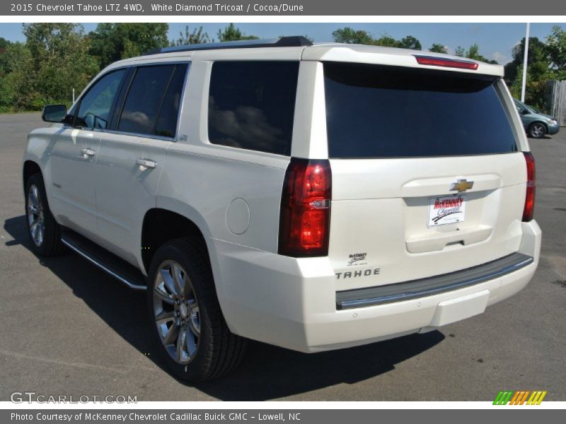 White Diamond Tricoat / Cocoa/Dune 2015 Chevrolet Tahoe LTZ 4WD