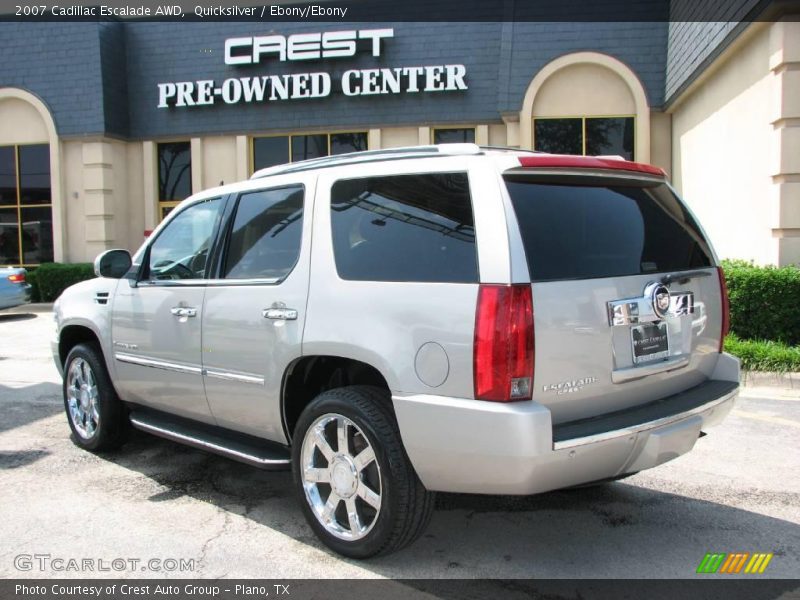 Quicksilver / Ebony/Ebony 2007 Cadillac Escalade AWD